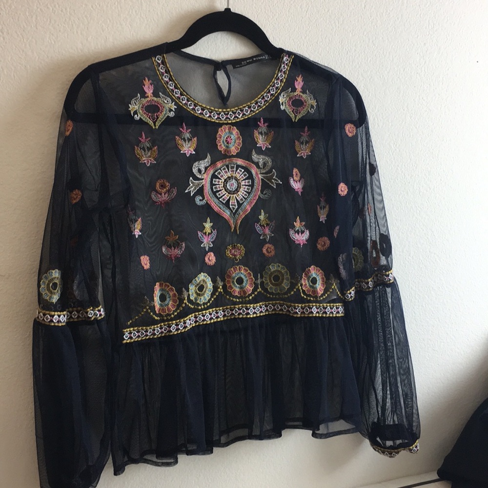 Tribal hippie blouse